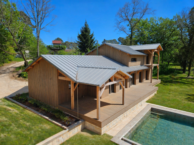 Maison contemporaine en ossature bois en Dordogne