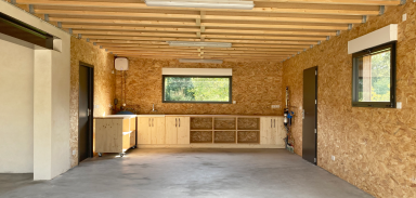 Garage en ossature bois
